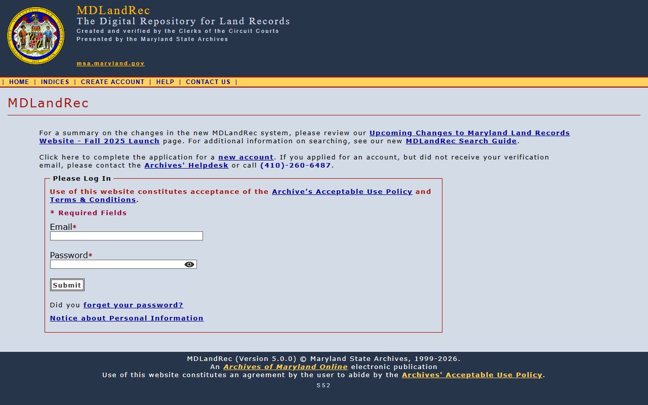 MDLandRec.net for Maryland probate court records related land records